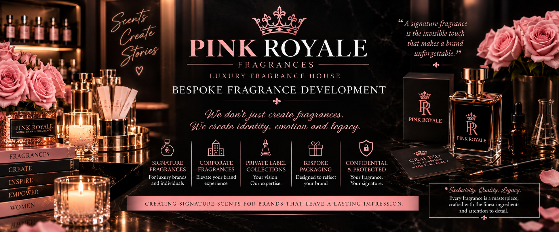Pink Royale fragrance development studio